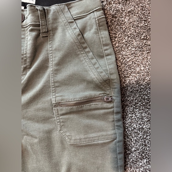 Knox Rose Women's Green Ankle Zipper Jeans Size 4 - Picture 6 of 13